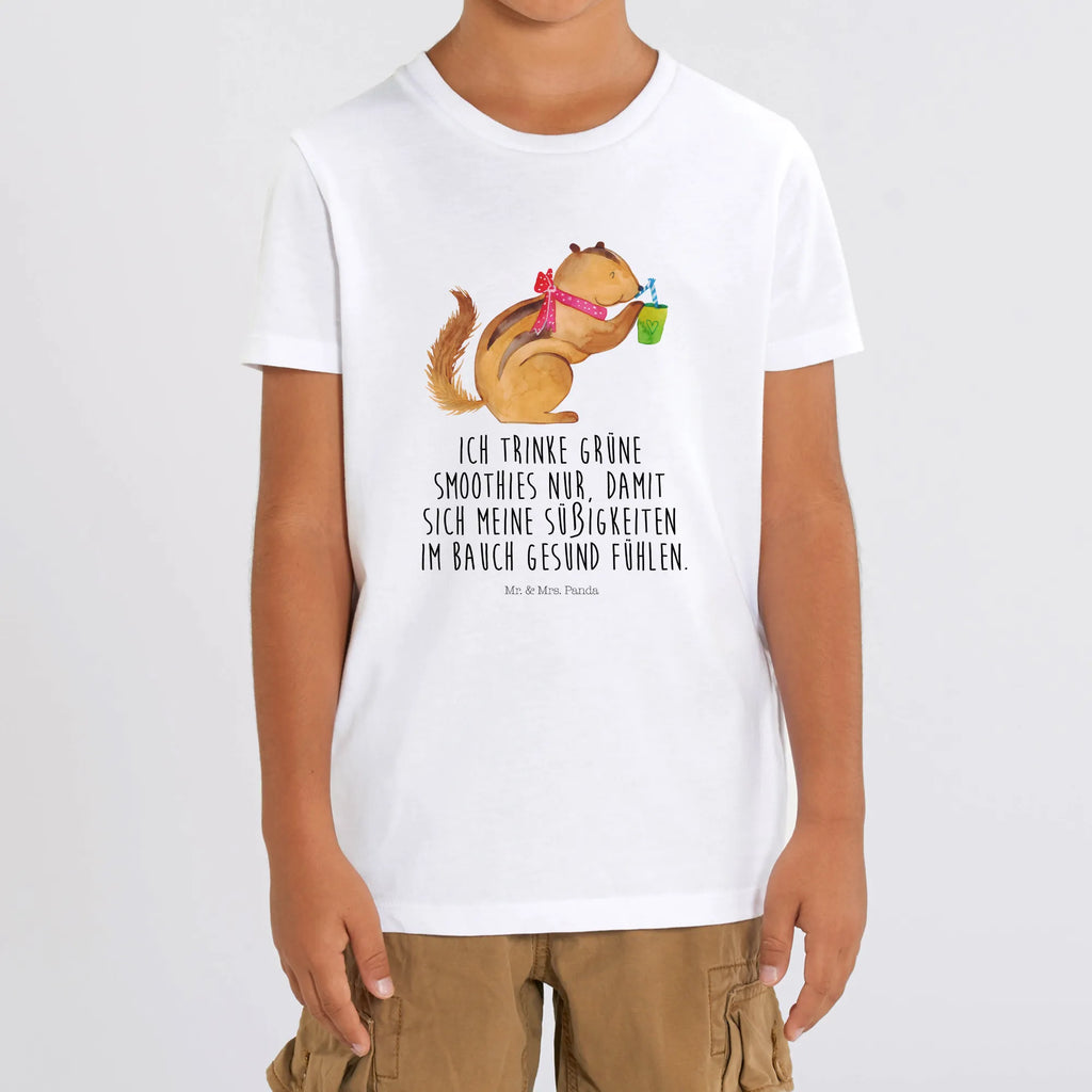 Organic Kids T-Shirt Squirrel smoothies Kinder T-Shirt Mädchen, Kinder T-Shirt Jungen, Kinder T-Shirt, Gute Laune, Tiere, Tiermotive, Lustige Sprüche, Diät, Abnehmen, Green Smoothies, Streifenhörnchen, Eichhörnchen