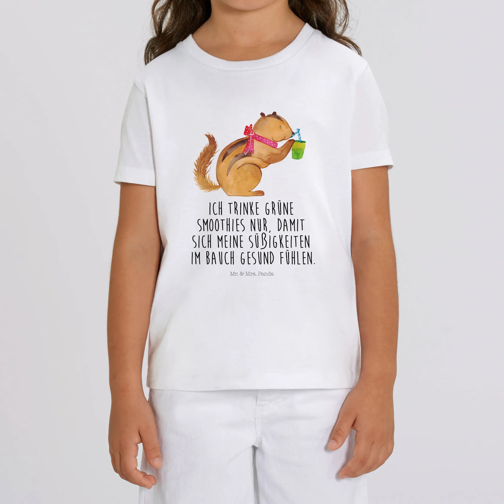 Organic Kids T-Shirt Squirrel smoothies Kinder T-Shirt Mädchen, Kinder T-Shirt Jungen, Kinder T-Shirt, Gute Laune, Tiere, Tiermotive, Lustige Sprüche, Diät, Abnehmen, Green Smoothies, Streifenhörnchen, Eichhörnchen