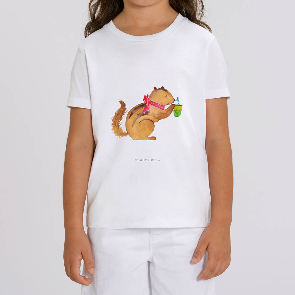Organic Kinder T-Shirt Eichhörnchen Smoothie Green Smoothies, Diät, Abnehmen, Streifenhörnchen, Eichhörnchen,    süße Tiermotive, gute Laune, lustige Sprüche, Tiere