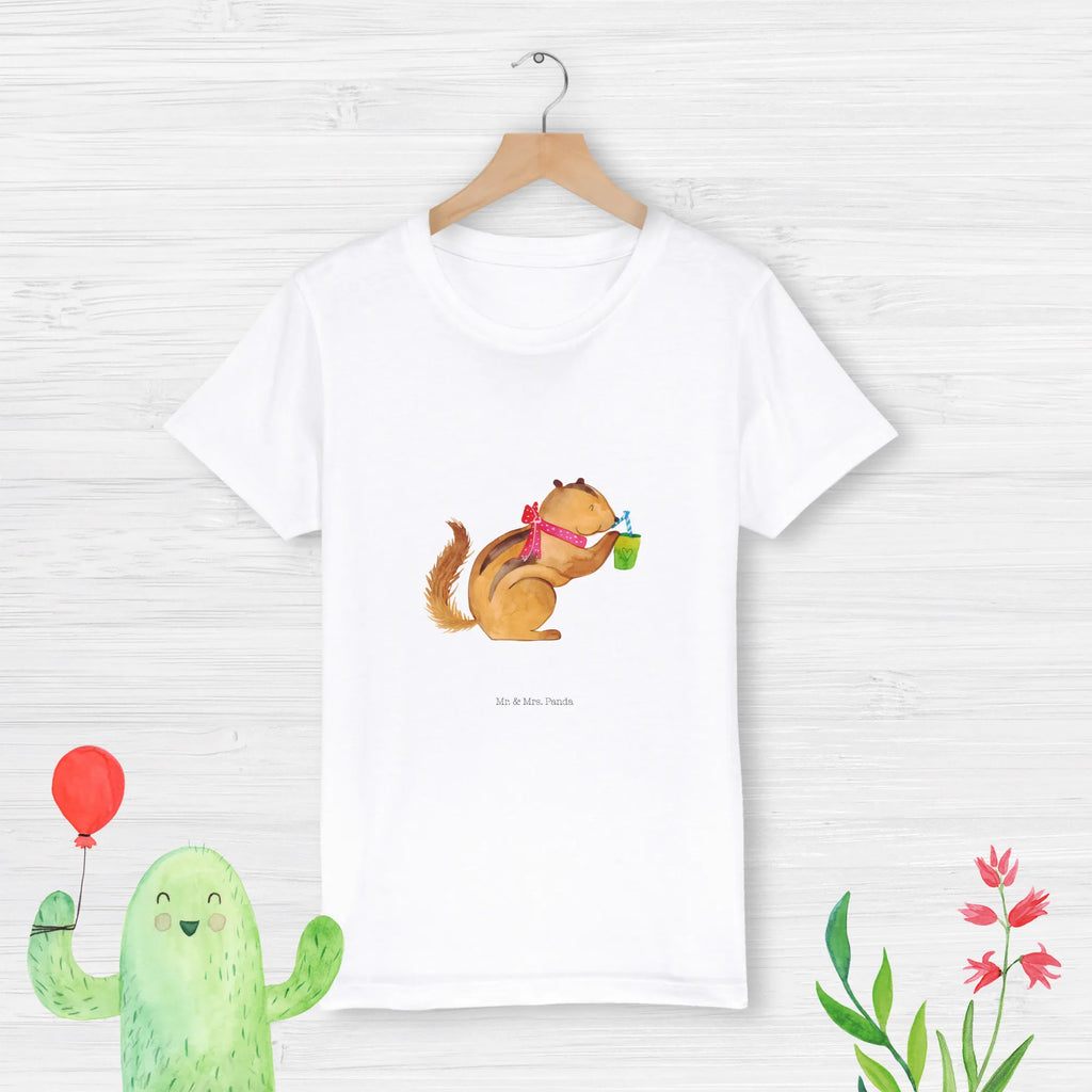 Organic Kids T-Shirt Squirrel smoothies Kinder T-Shirt Mädchen, Kinder T-Shirt Jungen, Kinder T-Shirt, Gute Laune, Tiere, Tiermotive, Lustige Sprüche, Diät, Abnehmen, Green Smoothies, Streifenhörnchen, Eichhörnchen