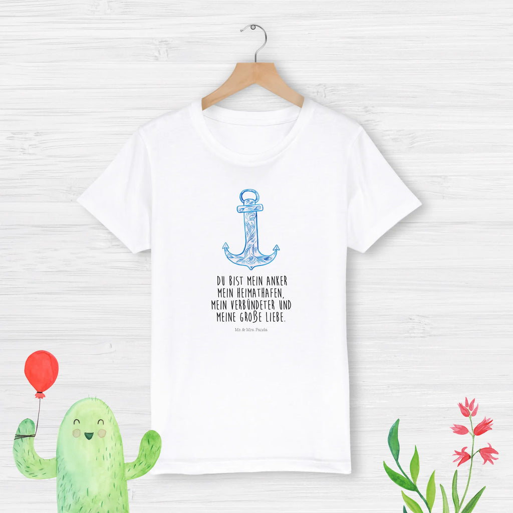 Organiczna koszulka dziecięca kotwica Niebieski Kinder T-Shirt Mädchen, Kinder T-Shirt Jungen, Kinder T-Shirt, Gute Laune, Tiere, Tiermotive, Lustige Sprüche