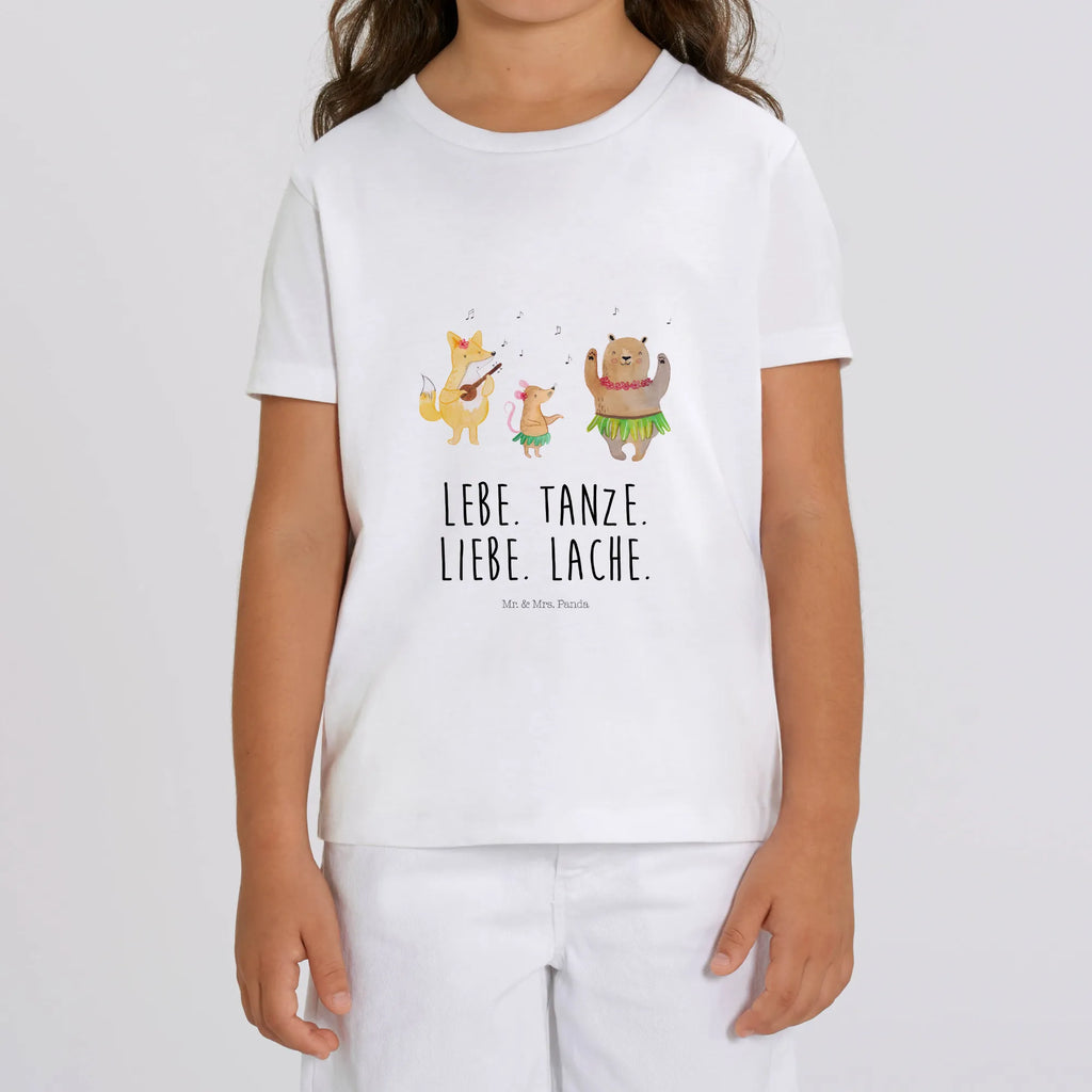 Organiczna koszulka dziecięca zwierzęta leśne Aloha Kinder T-Shirt Jungen, Kinder T-Shirt, Kinder T-Shirt Mädchen, Gute Laune, Tiere, Tiermotive, lustige Sprüche, Waldtiere, Musik, Lachen, Tanzen, Igel, Wald, Leben, Aloha, Bär, Hase