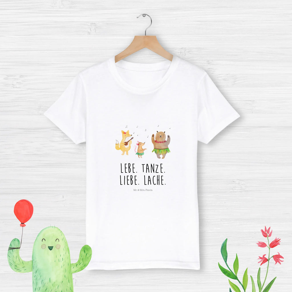 Organiczna koszulka dziecięca zwierzęta leśne Aloha Kinder T-Shirt Jungen, Kinder T-Shirt, Kinder T-Shirt Mädchen, Gute Laune, Tiere, Tiermotive, lustige Sprüche, Waldtiere, Musik, Lachen, Tanzen, Igel, Wald, Leben, Aloha, Bär, Hase
