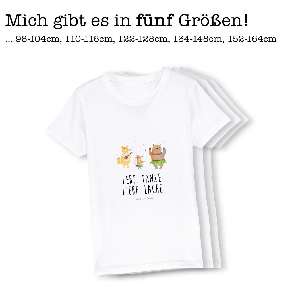 Organiczna koszulka dziecięca zwierzęta leśne Aloha Kinder T-Shirt Jungen, Kinder T-Shirt, Kinder T-Shirt Mädchen, Gute Laune, Tiere, Tiermotive, lustige Sprüche, Waldtiere, Musik, Lachen, Tanzen, Igel, Wald, Leben, Aloha, Bär, Hase
