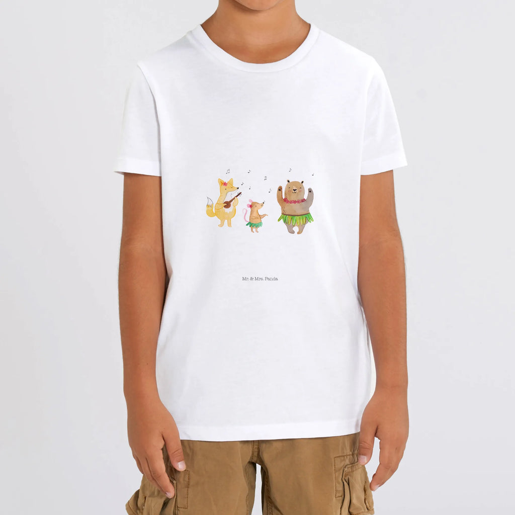 Organiczna koszulka dziecięca zwierzęta leśne Aloha Kinder T-Shirt Jungen, Kinder T-Shirt, Kinder T-Shirt Mädchen, Gute Laune, Tiere, Tiermotive, lustige Sprüche, Waldtiere, Musik, Lachen, Tanzen, Igel, Wald, Leben, Aloha, Bär, Hase