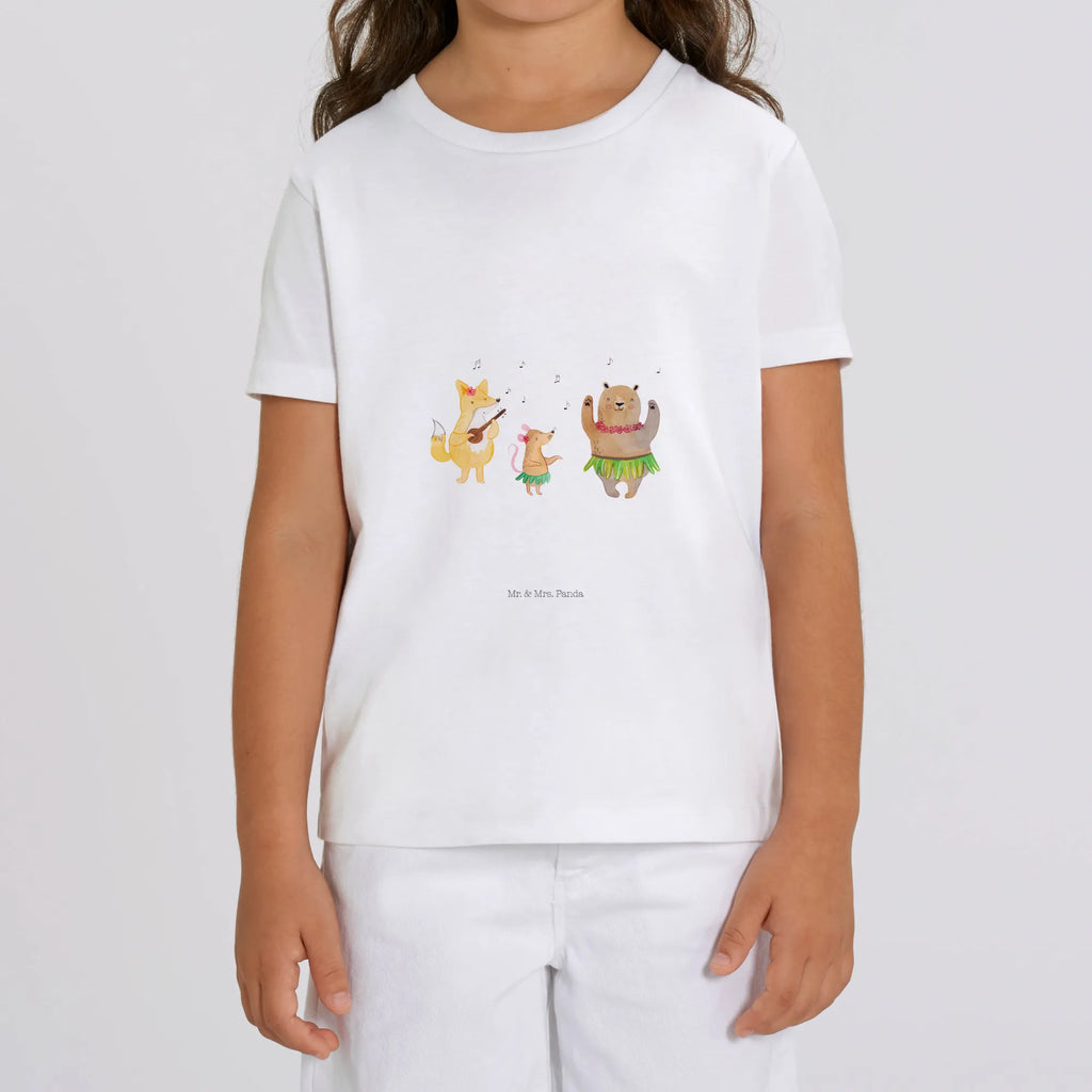 Organiczna koszulka dziecięca zwierzęta leśne Aloha Kinder T-Shirt Jungen, Kinder T-Shirt, Kinder T-Shirt Mädchen, Gute Laune, Tiere, Tiermotive, lustige Sprüche, Waldtiere, Musik, Lachen, Tanzen, Igel, Wald, Leben, Aloha, Bär, Hase