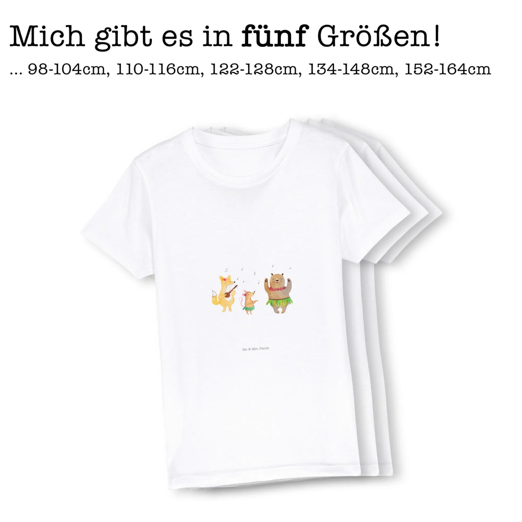 Organiczna koszulka dziecięca zwierzęta leśne Aloha Kinder T-Shirt Jungen, Kinder T-Shirt, Kinder T-Shirt Mädchen, Gute Laune, Tiere, Tiermotive, lustige Sprüche, Waldtiere, Musik, Lachen, Tanzen, Igel, Wald, Leben, Aloha, Bär, Hase