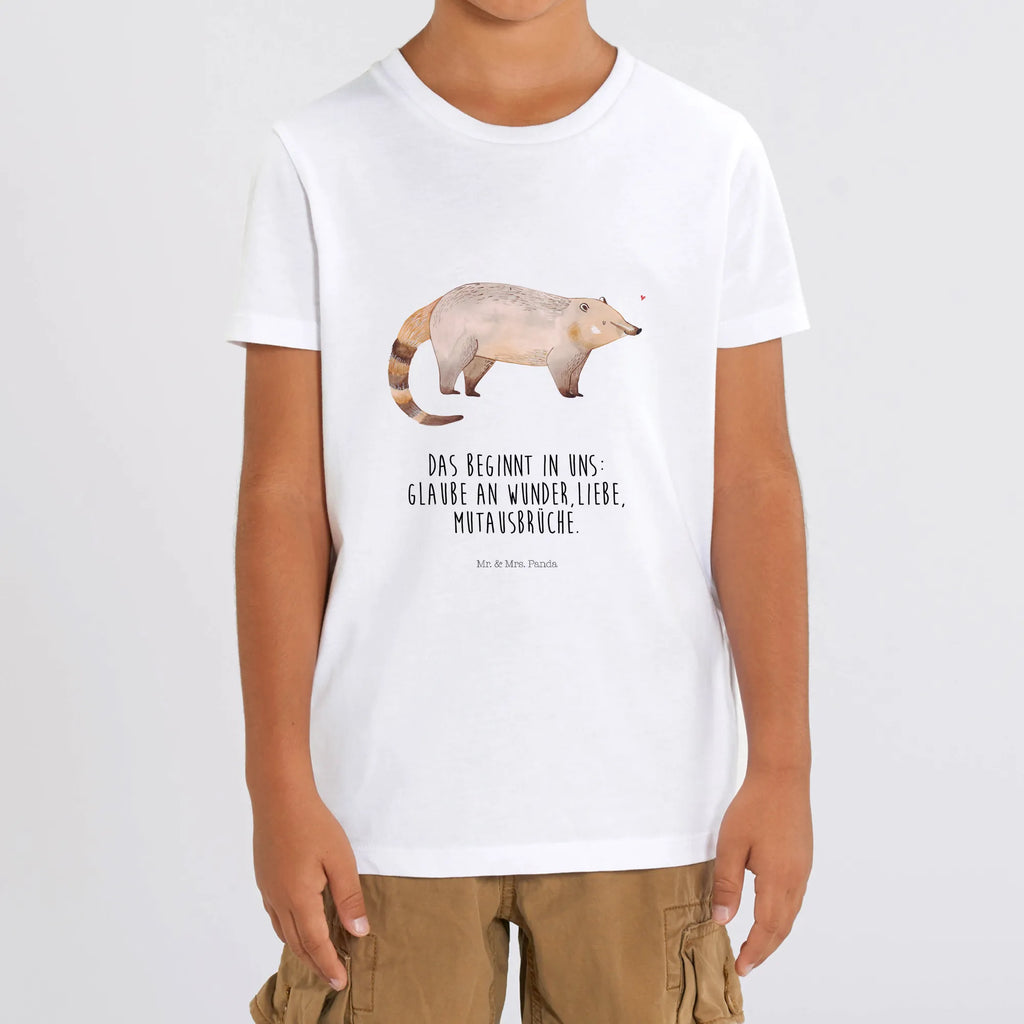 Organic Kids T-Shirt Coati Kinder T-Shirt Jungen, Kinder T-Shirt, Kinder T-Shirt Mädchen, Gute Laune, Tiere, Tiermotive, Lustige Sprüche, Bär, Nasenbär, Rüsselbär, Nasenbären