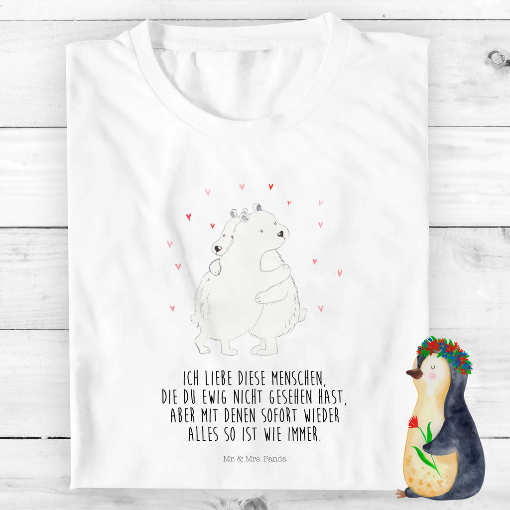 Organiczna koszulka dziecięca Niedźwiedź polarny obejmować Kinder T-Shirt, Kinder T-Shirt Mädchen, Kinder T-Shirt Jungen, Tiermotive, Gute Laune, lustige Sprüche, Tiere