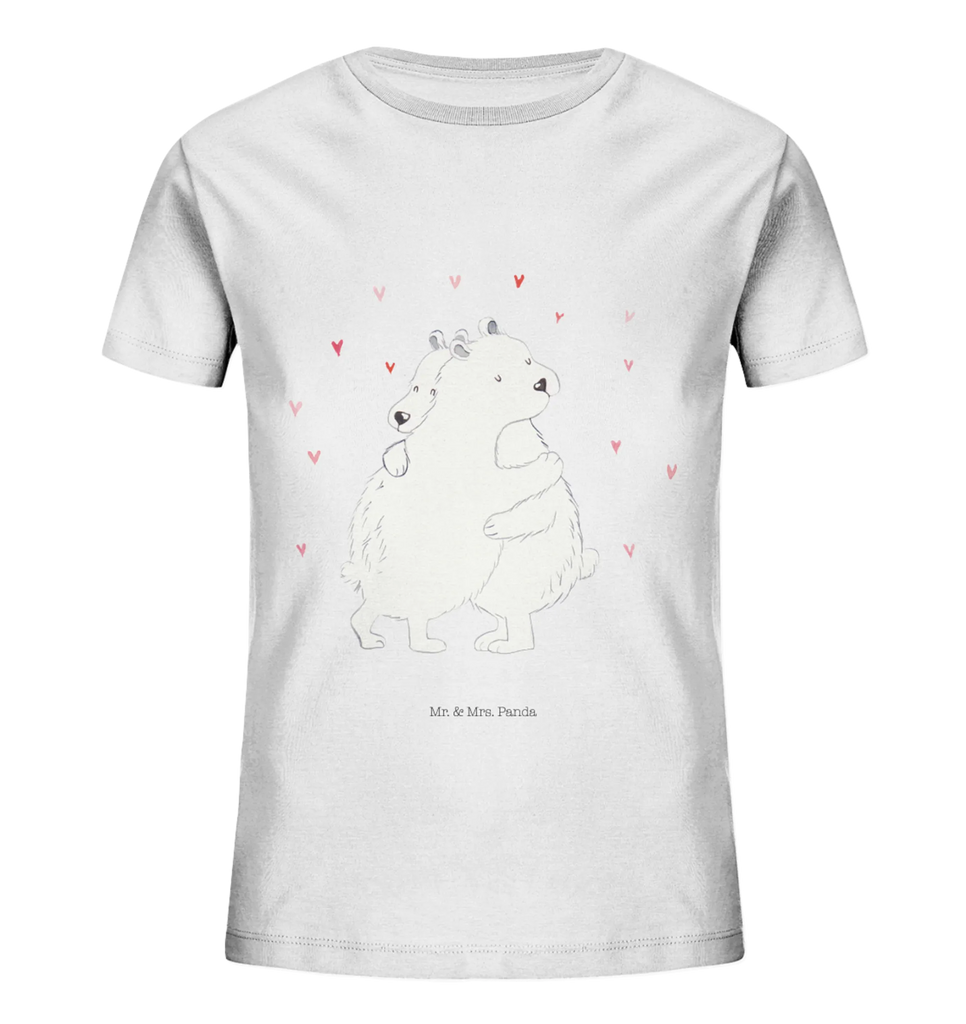 Organiczna koszulka dziecięca Niedźwiedź polarny obejmować Kinder T-Shirt, Kinder T-Shirt Mädchen, Kinder T-Shirt Jungen, Tiermotive, Gute Laune, lustige Sprüche, Tiere