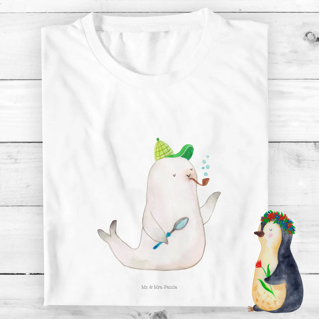 Organiczna koszulka dziecięca foka Sherlock Motywy zwierzęce, dobra energia, zabawne powiedzonka, zwierzęta