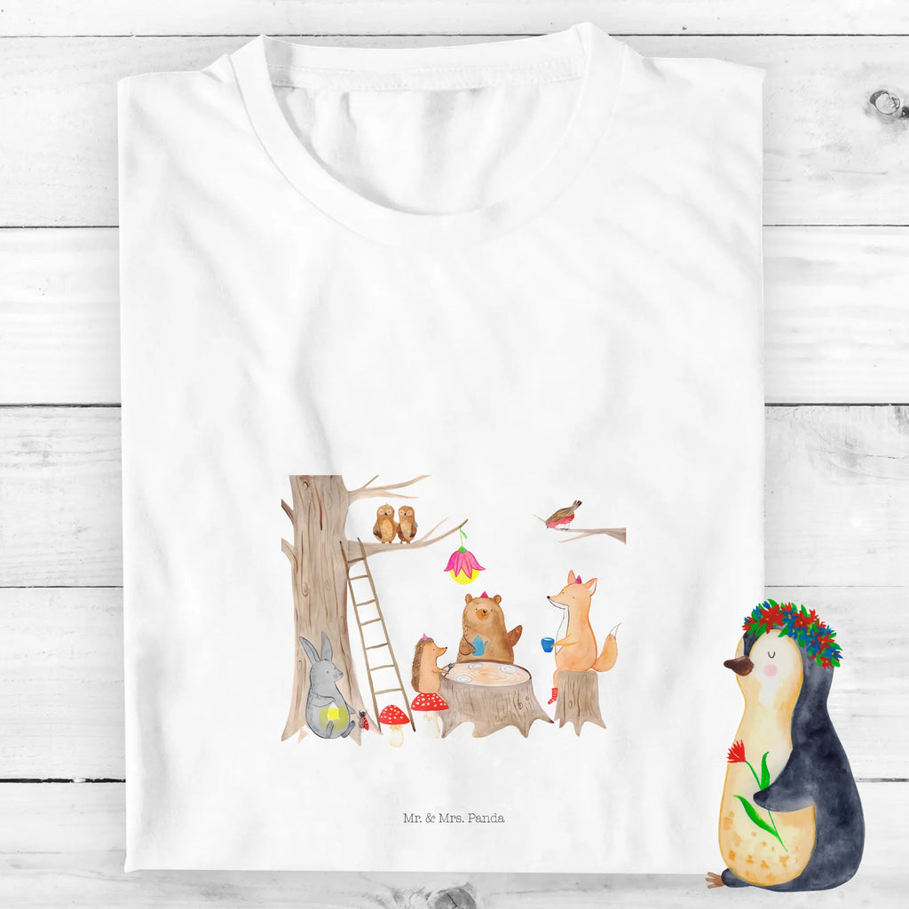 Organiczna koszulka dziecięca zwierzęta leśne piknik Kinder T-Shirt, Kinder T-Shirt Mädchen, Kinder T-Shirt Jungen, Gute Laune, Tiere, Tiermotive, Lustige Sprüche, Maus, Hase, Fuchs, Eichhörnchen, Igel, Wald, Picknick, Waldtiere