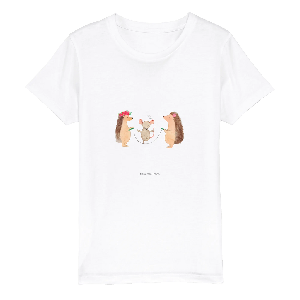 Organiczna koszulka dziecięca jeż Skakanie na skakance Kinder T-Shirt, Kinder T-Shirt Mädchen, Kinder T-Shirt Jungen, Lustige Sprüche, Gute Laune, Tiere, Tiermotive, Maus, Igel, Kindergarten, Kinder, Seilhüpfen, Seilspringen