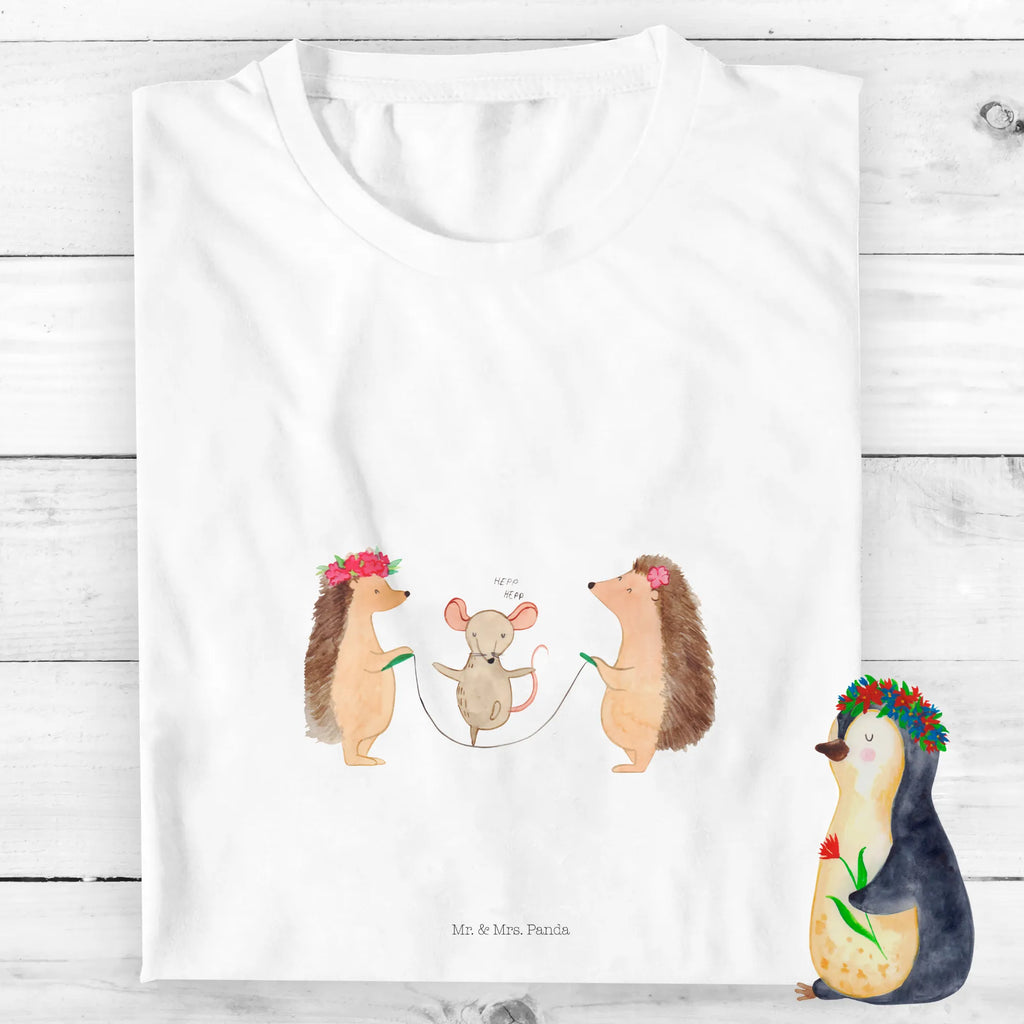 Organiczna koszulka dziecięca jeż Skakanie na skakance Kinder T-Shirt, Kinder T-Shirt Mädchen, Kinder T-Shirt Jungen, Lustige Sprüche, Gute Laune, Tiere, Tiermotive, Maus, Igel, Kindergarten, Kinder, Seilhüpfen, Seilspringen