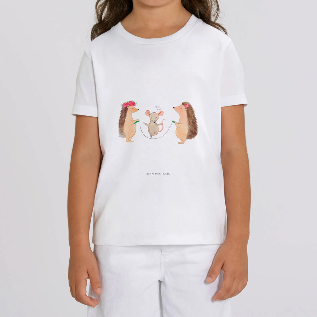 Organiczna koszulka dziecięca jeż Skakanie na skakance Kinder T-Shirt, Kinder T-Shirt Mädchen, Kinder T-Shirt Jungen, Lustige Sprüche, Gute Laune, Tiere, Tiermotive, Maus, Igel, Kindergarten, Kinder, Seilhüpfen, Seilspringen