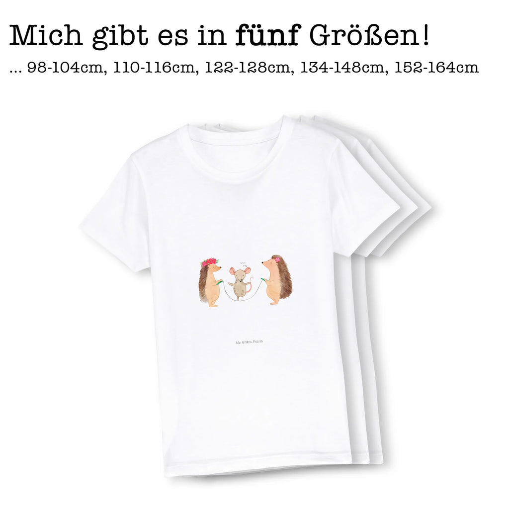 Organiczna koszulka dziecięca jeż Skakanie na skakance Kinder T-Shirt, Kinder T-Shirt Mädchen, Kinder T-Shirt Jungen, Lustige Sprüche, Gute Laune, Tiere, Tiermotive, Maus, Igel, Kindergarten, Kinder, Seilhüpfen, Seilspringen