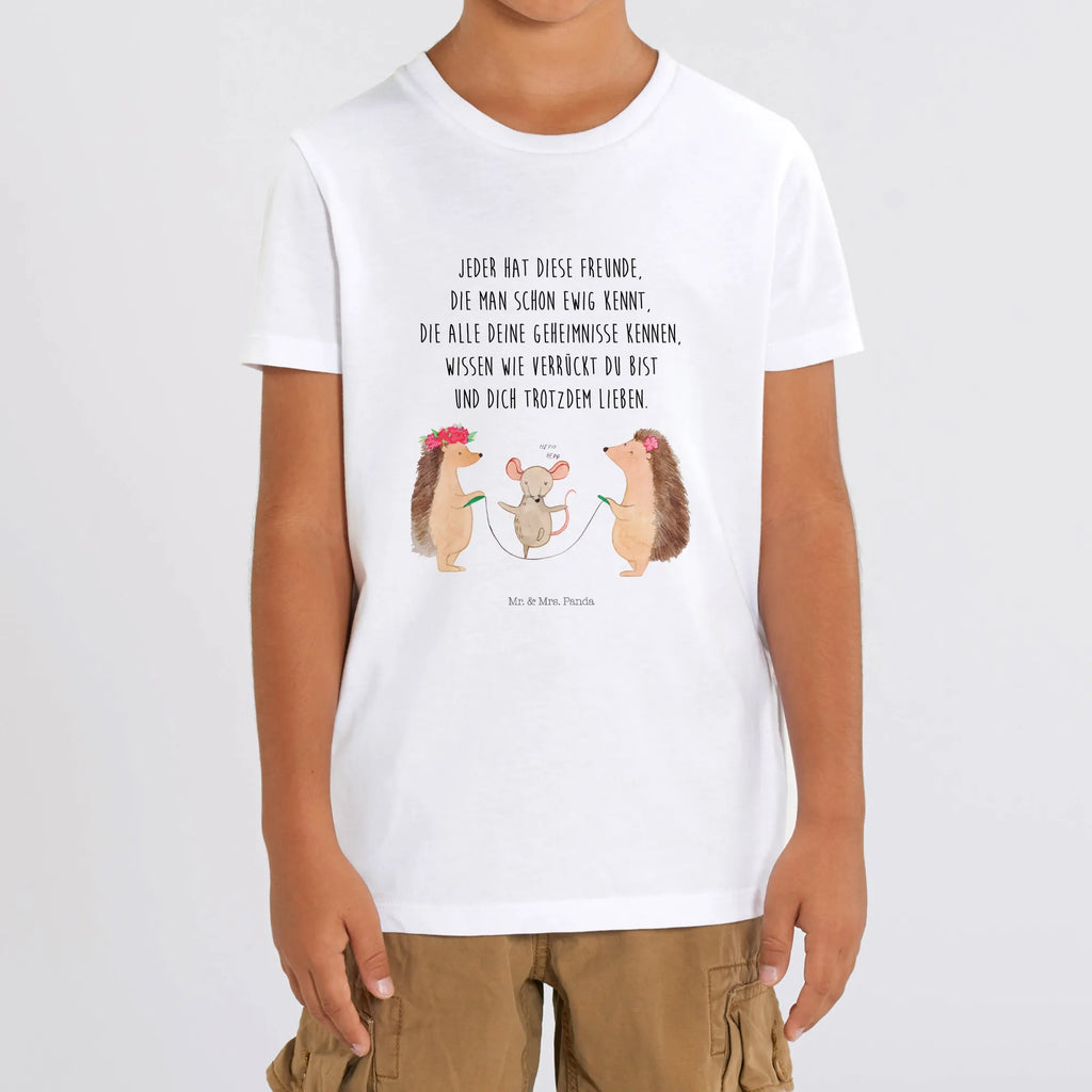 Organiczna koszulka dziecięca jeż Skakanie na skakance Kinder T-Shirt, Kinder T-Shirt Mädchen, Kinder T-Shirt Jungen, Lustige Sprüche, Gute Laune, Tiere, Tiermotive, Maus, Igel, Kindergarten, Kinder, Seilhüpfen, Seilspringen