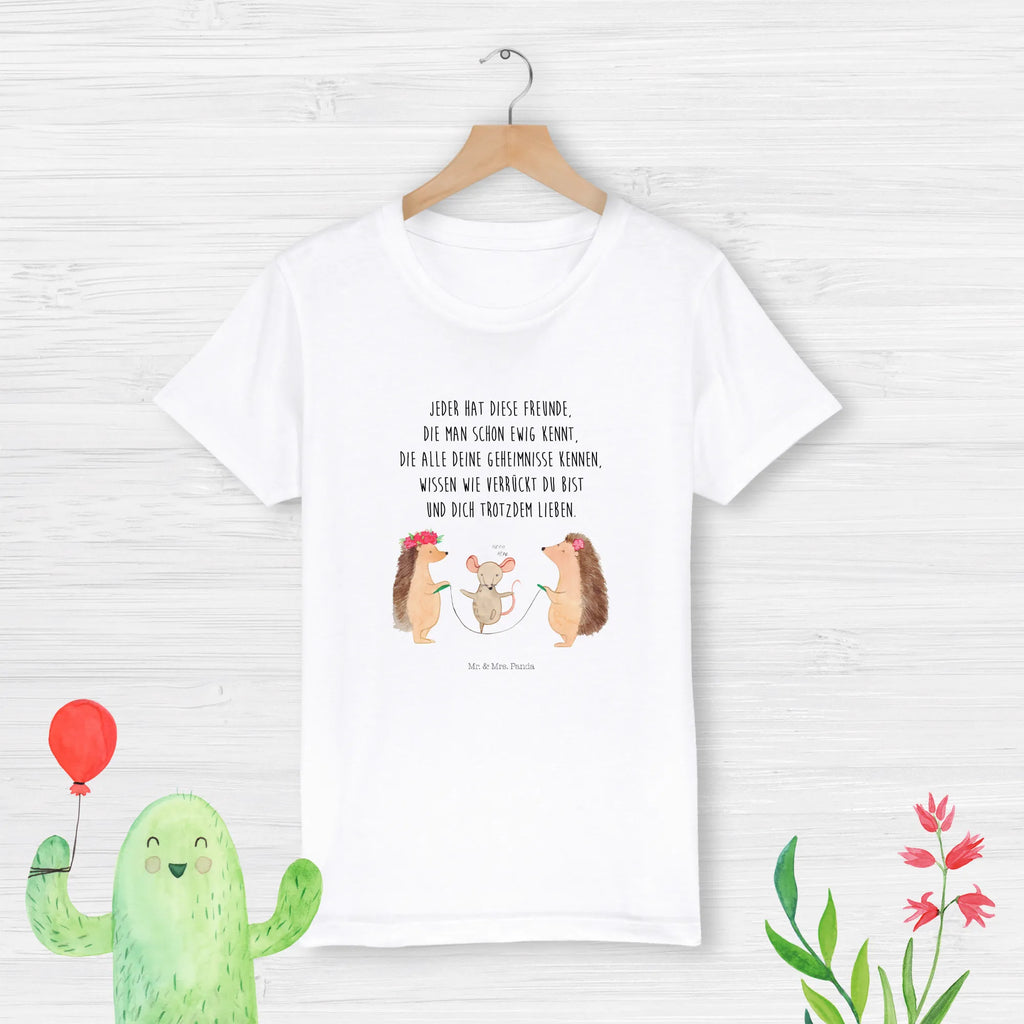 Organiczna koszulka dziecięca jeż Skakanie na skakance Kinder T-Shirt, Kinder T-Shirt Mädchen, Kinder T-Shirt Jungen, Lustige Sprüche, Gute Laune, Tiere, Tiermotive, Maus, Igel, Kindergarten, Kinder, Seilhüpfen, Seilspringen