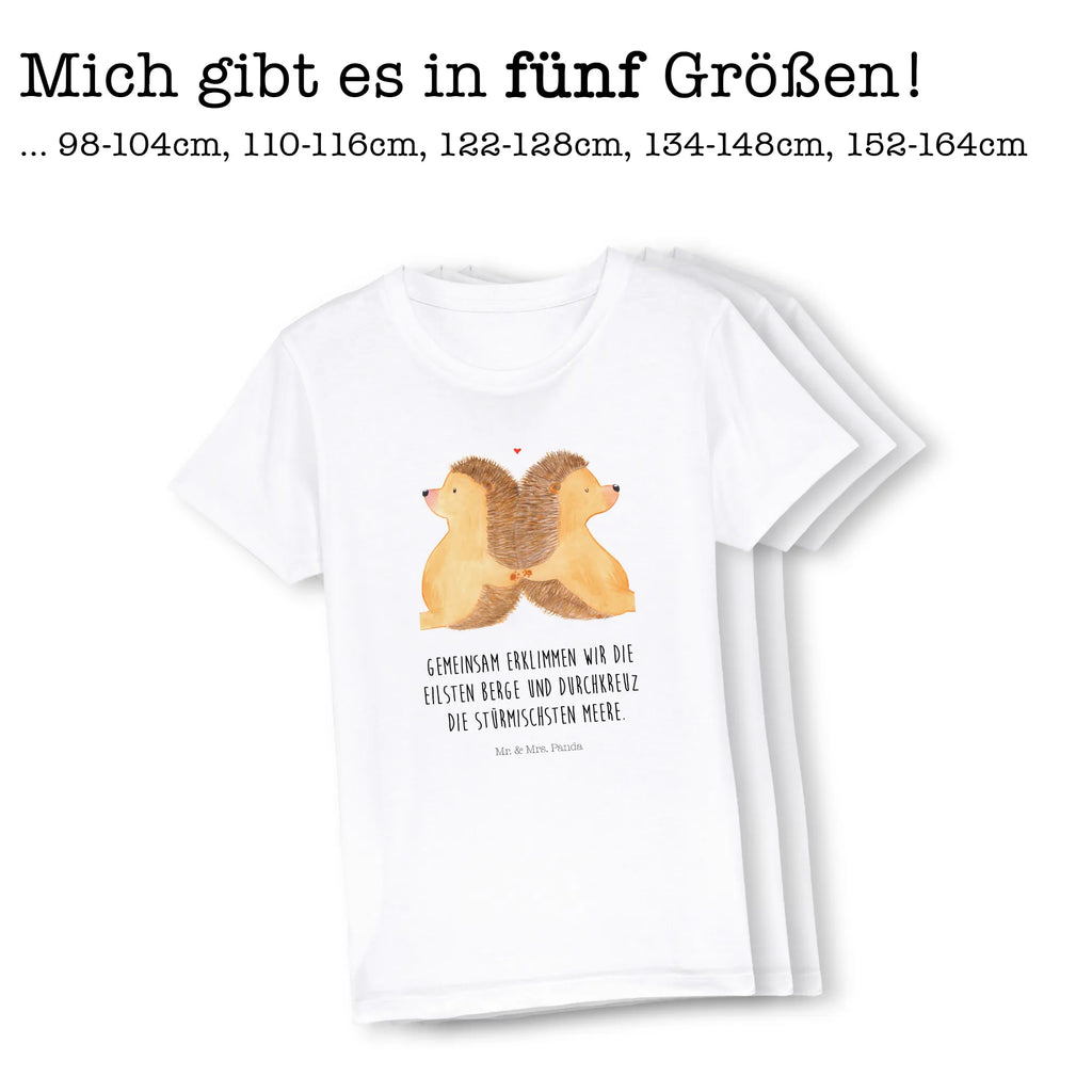 Organiczna koszulka dziecięca Jeże trzymające się za łapki Kinder T-Shirt, Kinder T-Shirt Jungen, Kinder T-Shirt Mädchen, Liebe, Partner, Freund, Freundin, Ehemann, Ehefrau, Heiraten, Verlobung, Heiratsantrag, Liebesgeschenk, Jahrestag, Hocheitstag, Lieblingsmensch, Liebesbeweis, Hochzeit, Igelliebe, große Liebe, Geschenk für zwei, Hand in Hand, Love, Igel, Liebesbotschaft, Gemeinsamkeit