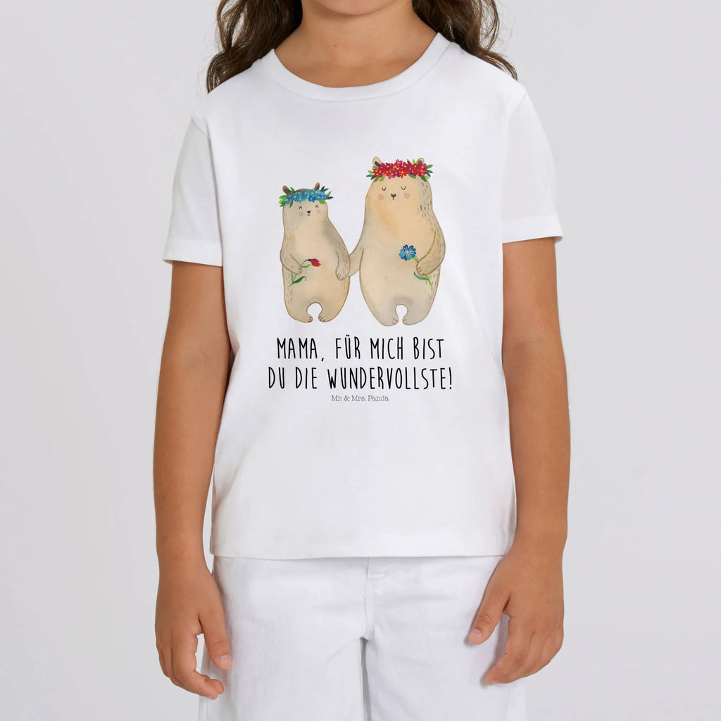 Organiczna koszulka dziecięca Niedźwiedzie z wianuszkiem Kinder T-Shirt Mädchen, Kinder T-Shirt, Kinder T-Shirt Jungen, Oma, Bruder, Muttertag, Vatertag, Papa, Familie, Mama, Opa, Schwester, Töchter, Mutti, Lieblingsmama, Lieblingsmensch, Weltbeste Mama, Kinder, Bären, Tochter, Mami, Bär, Geschenk Mama. Muttertag, Mutter, Family, Beste Mutter, Kind, Vorbild
