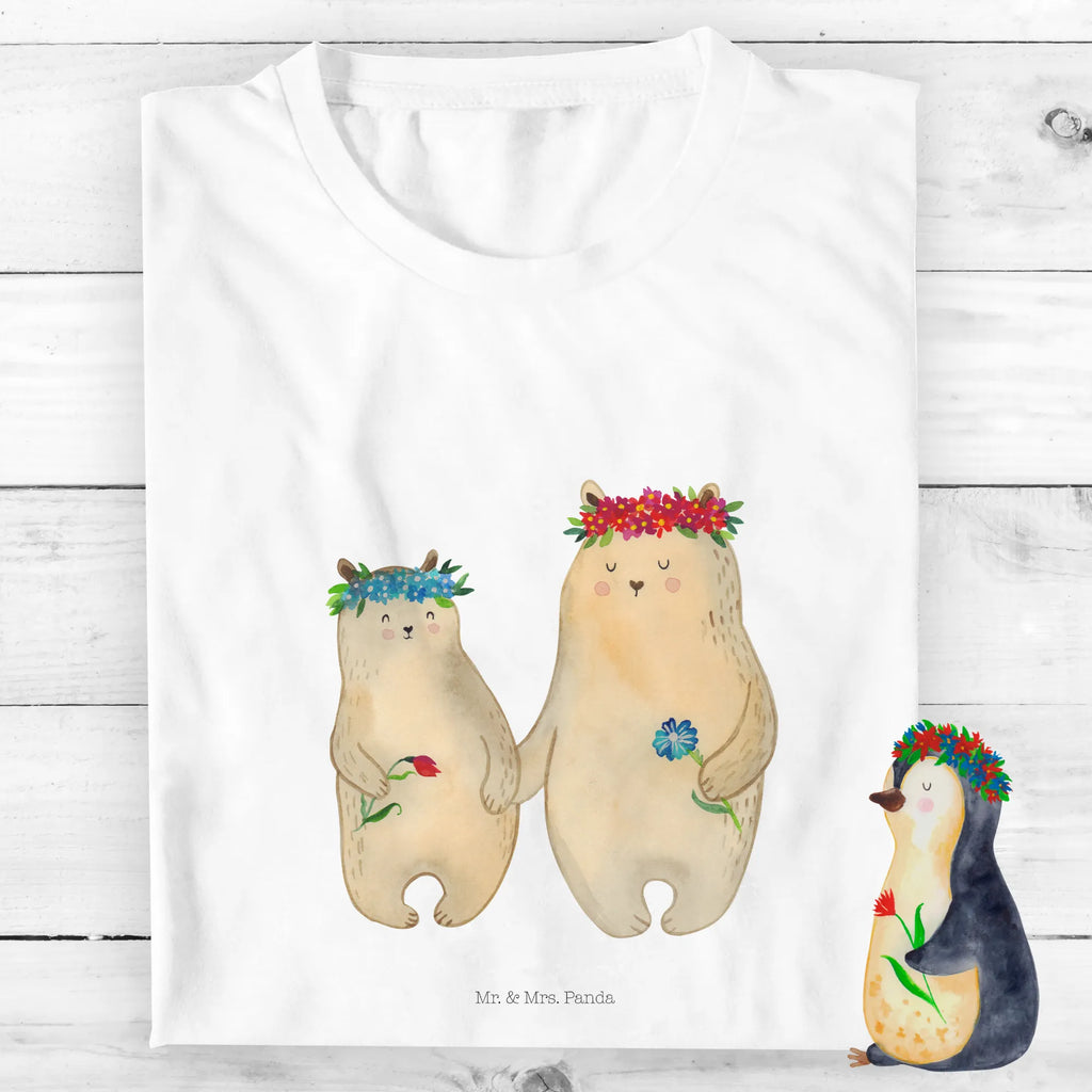 Organiczna koszulka dziecięca Niedźwiedzie z wianuszkiem Kinder T-Shirt Mädchen, Kinder T-Shirt, Kinder T-Shirt Jungen, Oma, Bruder, Muttertag, Vatertag, Papa, Familie, Mama, Opa, Schwester, Töchter, Mutti, Lieblingsmama, Lieblingsmensch, Weltbeste Mama, Kinder, Bären, Tochter, Mami, Bär, Geschenk Mama. Muttertag, Mutter, Family, Beste Mutter, Kind, Vorbild