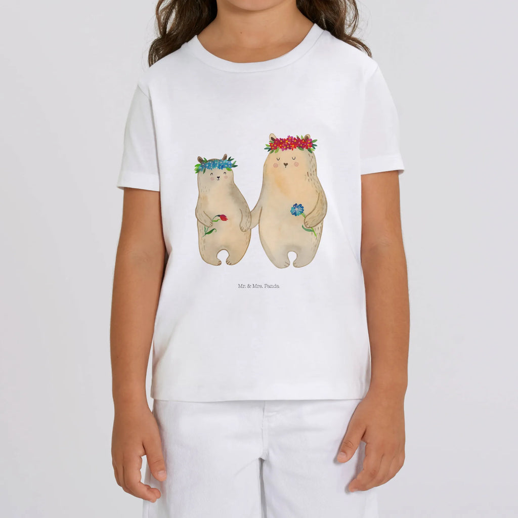 Organiczna koszulka dziecięca Niedźwiedzie z wianuszkiem Kinder T-Shirt Mädchen, Kinder T-Shirt, Kinder T-Shirt Jungen, Oma, Bruder, Muttertag, Vatertag, Papa, Familie, Mama, Opa, Schwester, Töchter, Mutti, Lieblingsmama, Lieblingsmensch, Weltbeste Mama, Kinder, Bären, Tochter, Mami, Bär, Geschenk Mama. Muttertag, Mutter, Family, Beste Mutter, Kind, Vorbild