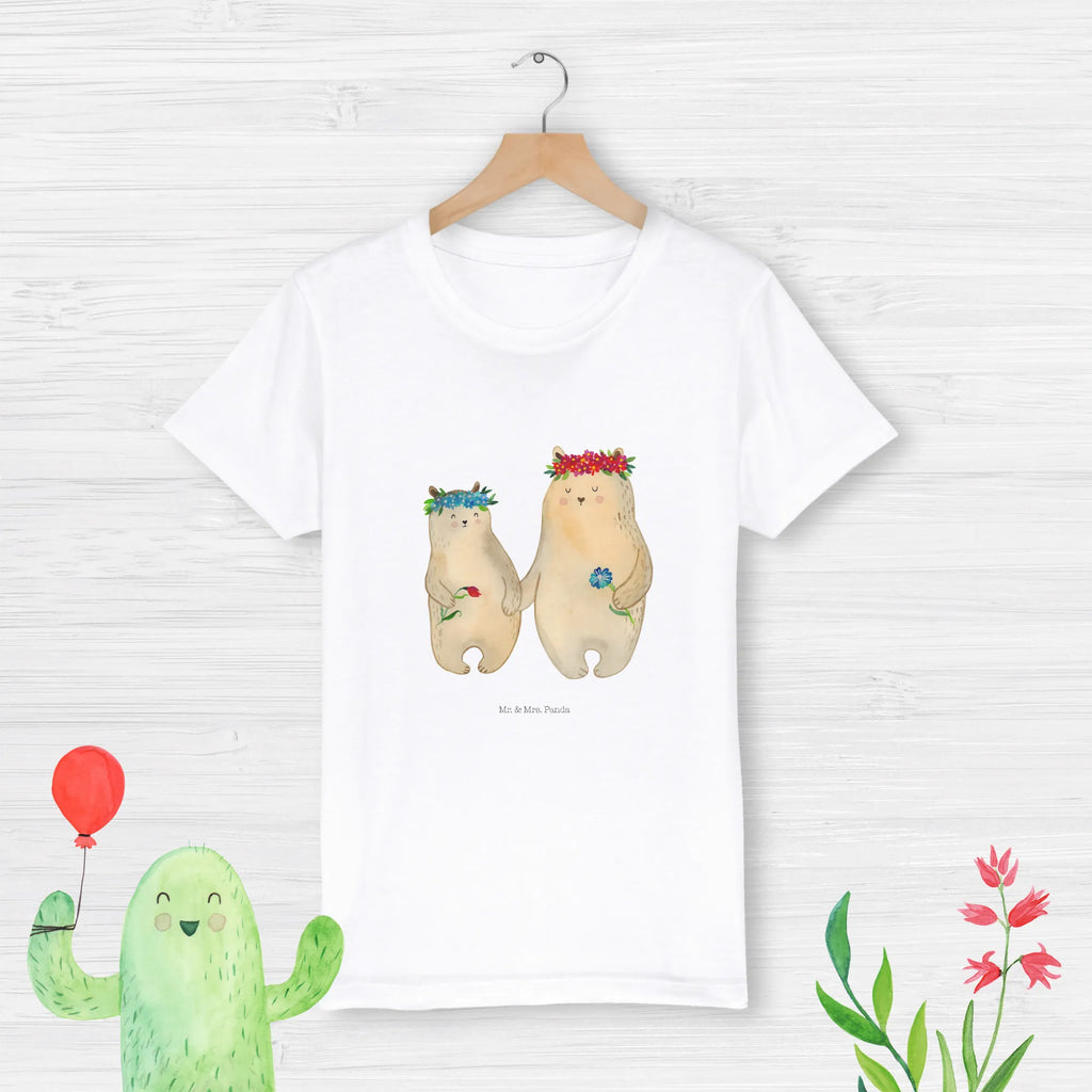 Organiczna koszulka dziecięca Niedźwiedzie z wianuszkiem Kinder T-Shirt Mädchen, Kinder T-Shirt, Kinder T-Shirt Jungen, Oma, Bruder, Muttertag, Vatertag, Papa, Familie, Mama, Opa, Schwester, Töchter, Mutti, Lieblingsmama, Lieblingsmensch, Weltbeste Mama, Kinder, Bären, Tochter, Mami, Bär, Geschenk Mama. Muttertag, Mutter, Family, Beste Mutter, Kind, Vorbild