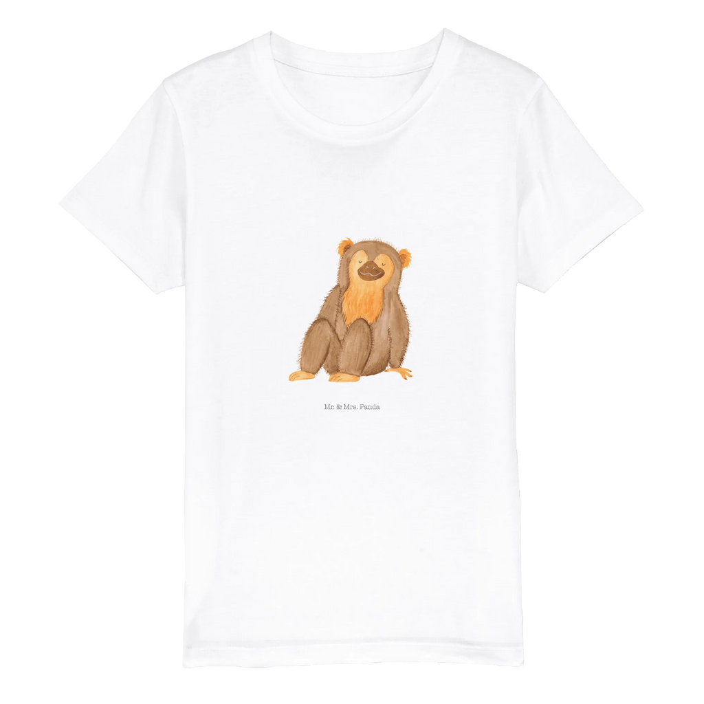 Organiczna koszulka dziecięca Małpa Kinder T-Shirt Mädchen, Kinder T-Shirt Jungen, Kinder T-Shirt, Wildtiere, Afrika, Selbstliebe, Selbstachtung, Affe, Respekt, Liebe, Selfcare, Äffchen, Selbstbewusstsein, Affen, Motivation