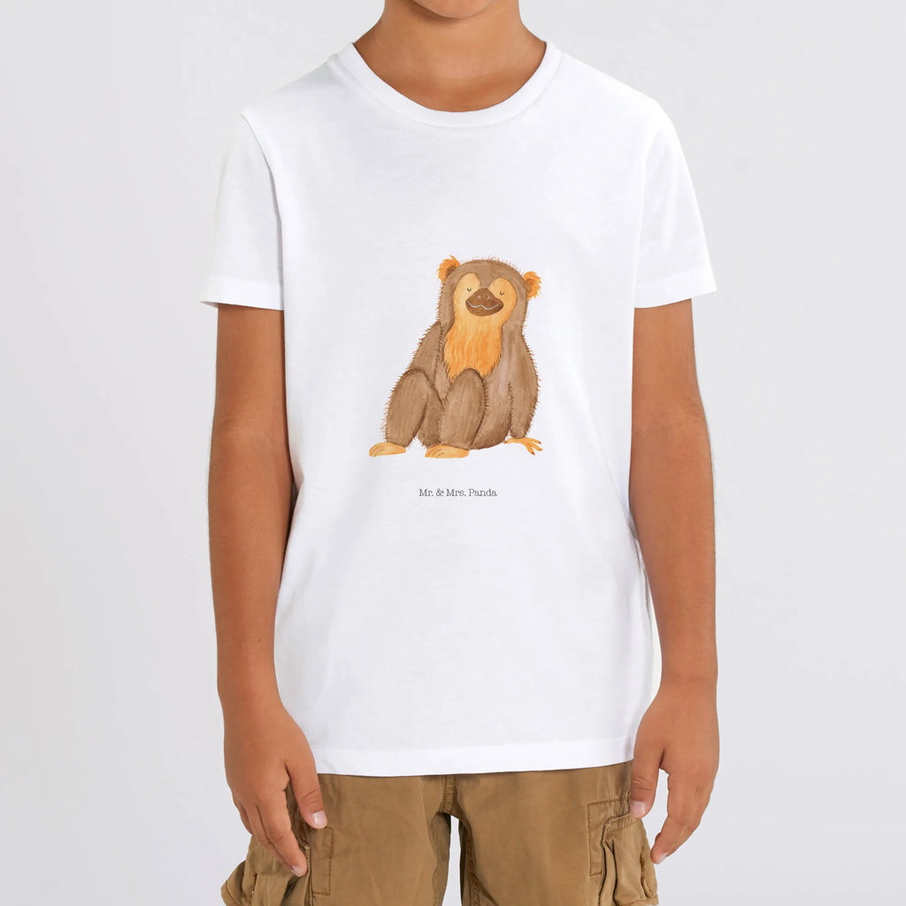 Organiczna koszulka dziecięca Małpa Kinder T-Shirt Mädchen, Kinder T-Shirt Jungen, Kinder T-Shirt, Wildtiere, Afrika, Selbstliebe, Selbstachtung, Affe, Respekt, Liebe, Selfcare, Äffchen, Selbstbewusstsein, Affen, Motivation