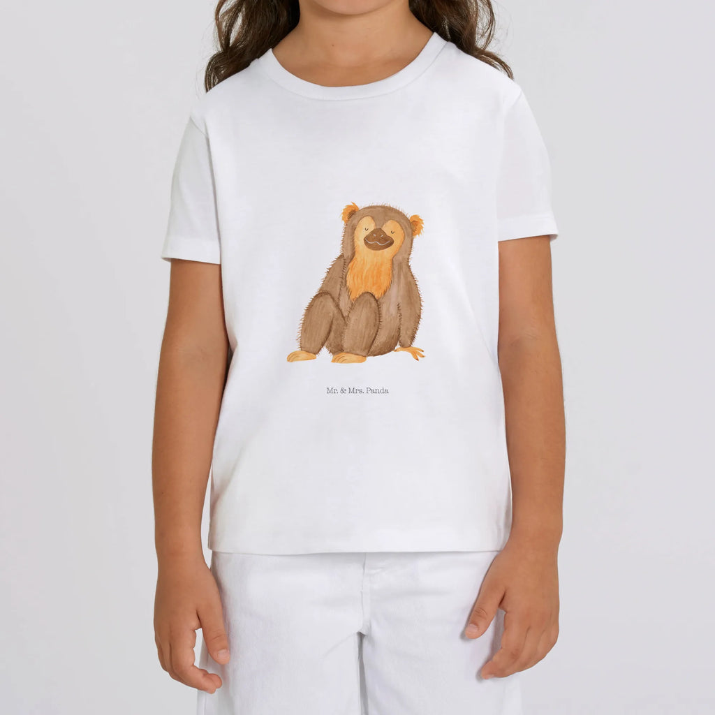 Organiczna koszulka dziecięca Małpa Kinder T-Shirt Mädchen, Kinder T-Shirt Jungen, Kinder T-Shirt, Wildtiere, Afrika, Selbstliebe, Selbstachtung, Affe, Respekt, Liebe, Selfcare, Äffchen, Selbstbewusstsein, Affen, Motivation