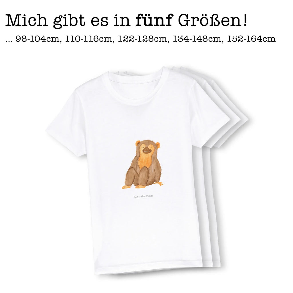 Organiczna koszulka dziecięca Małpa Kinder T-Shirt Mädchen, Kinder T-Shirt Jungen, Kinder T-Shirt, Wildtiere, Afrika, Selbstliebe, Selbstachtung, Affe, Respekt, Liebe, Selfcare, Äffchen, Selbstbewusstsein, Affen, Motivation