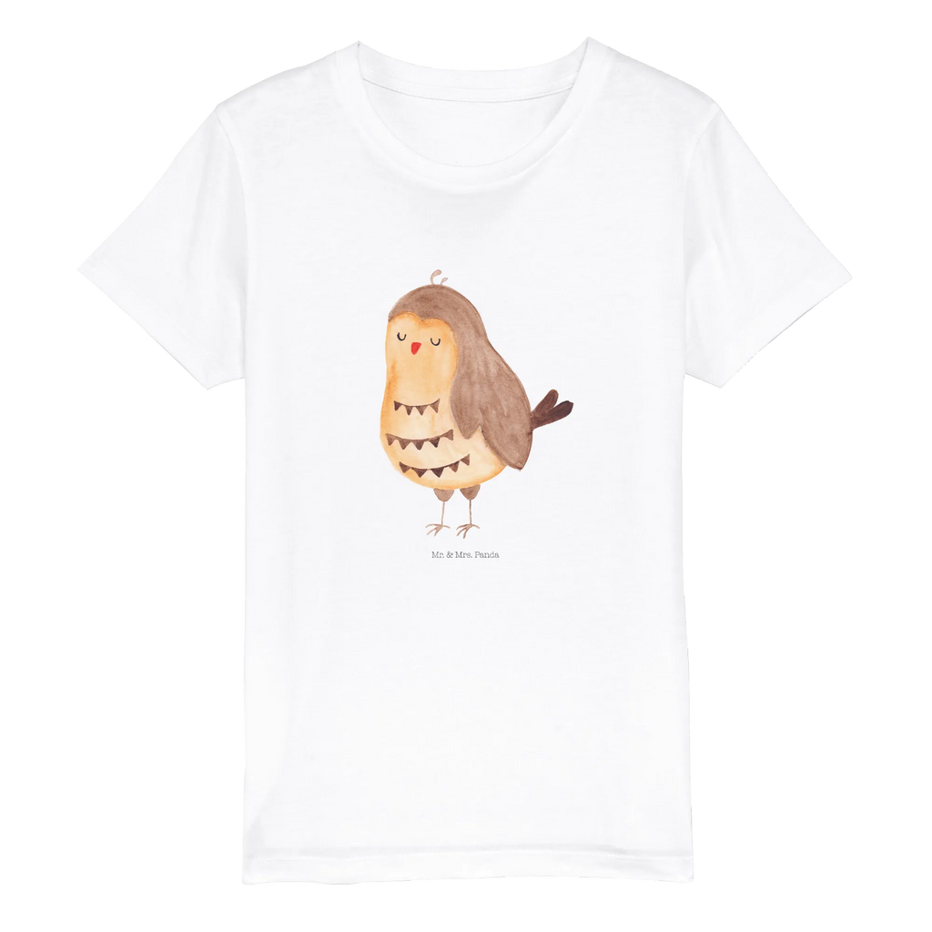 Organic Kinder T-Shirt Eule Zufrieden Kinder T-Shirt, Kinder T-Shirt Mädchen, Kinder T-Shirt Jungen, Eule, Eule Spruch, Eule deko, Owl, Liebe Spruch, Romantisch, Wortspiel lustig, Spruch schön, Geschenk Hochzeitstag