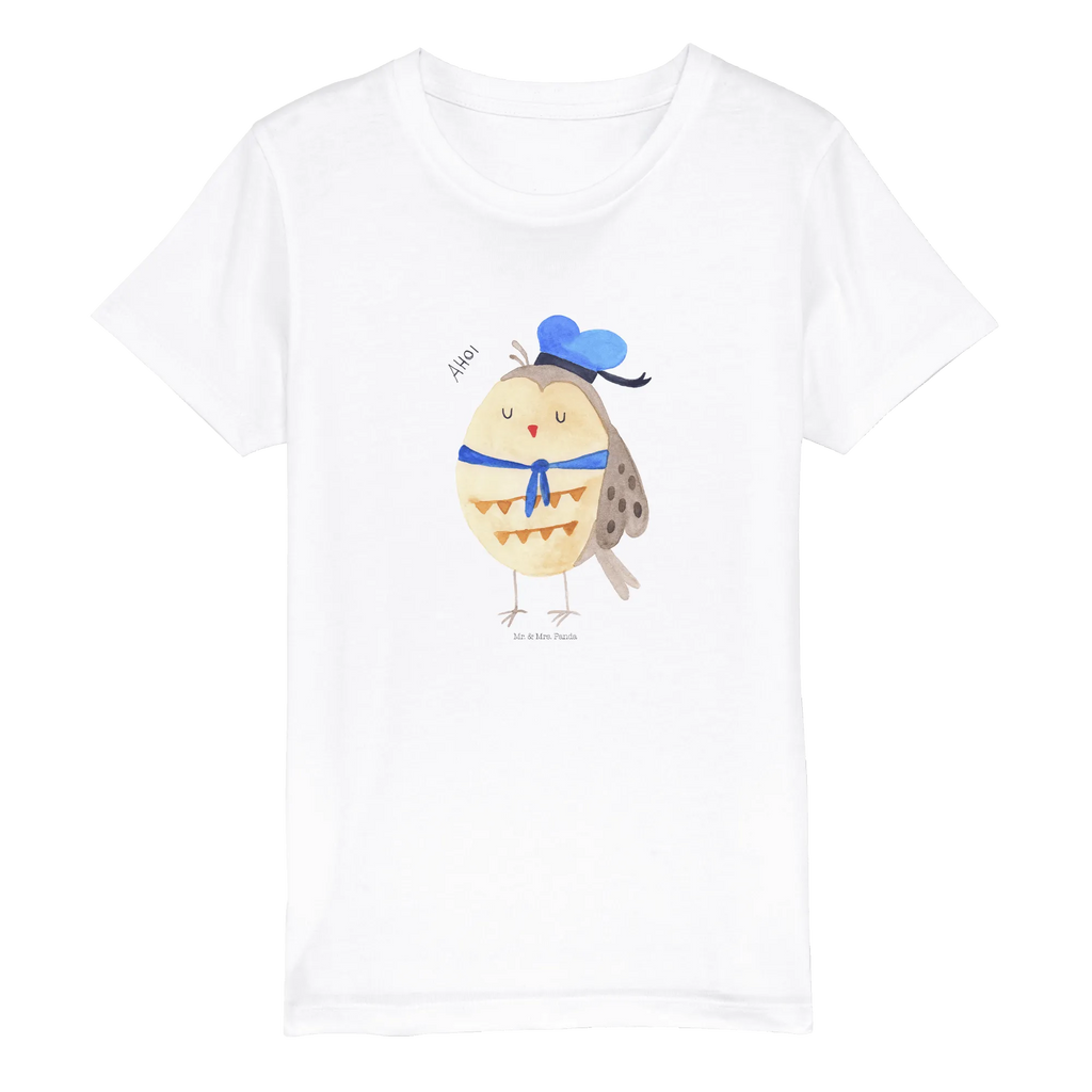Organic Kinder T-Shirt Eule Matrose Kinder T-Shirt Mädchen, Kinder T-Shirt Jungen, Kinder T-Shirt, Eule, Wortspiel lustig, Eule Spruch, Eule Deko, Ehe, Seefahrer, Matrose, Owl, Freundin, Hochzeitstag Geschenk, Heimathafen