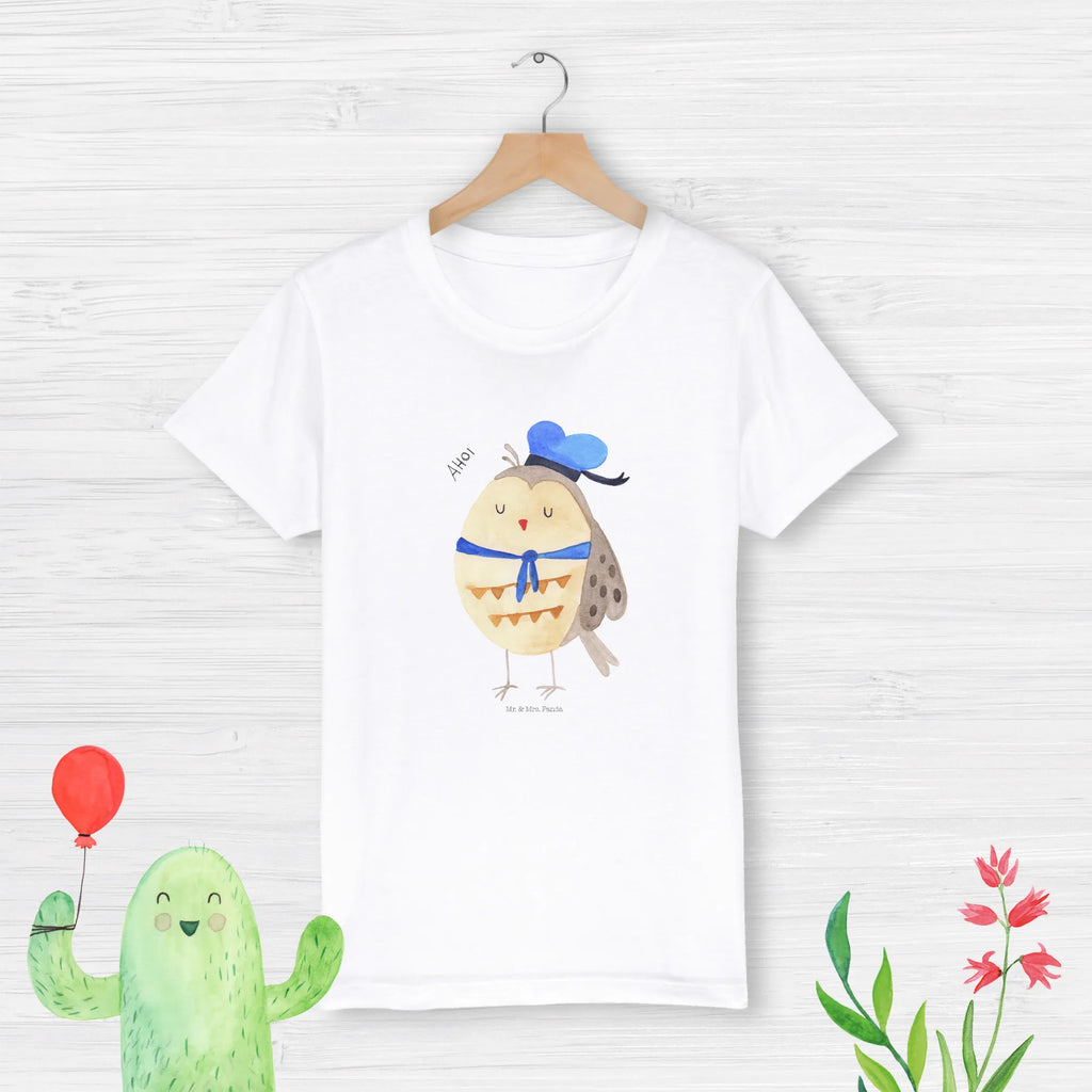 Organic Kinder T-Shirt Eule Matrose Kinder T-Shirt Mädchen, Kinder T-Shirt Jungen, Kinder T-Shirt, Eule, Wortspiel lustig, Eule Spruch, Eule Deko, Ehe, Seefahrer, Matrose, Owl, Freundin, Hochzeitstag Geschenk, Heimathafen