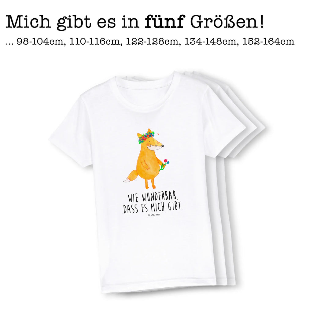 Organiczna koszulka dziecięca lis Kwiaty Kinder T-Shirt, Kinder T-Shirt Jungen, Kinder T-Shirt Mädchen, Fuchs, Blumen, Füchse, Motivation, Fuchsmädchen, Freundin, Freundinnen, Fox, Liebesbeweis, Selbstliebe, Blumenmädchen, Mich, Blume, Freude, Ich, Liebe