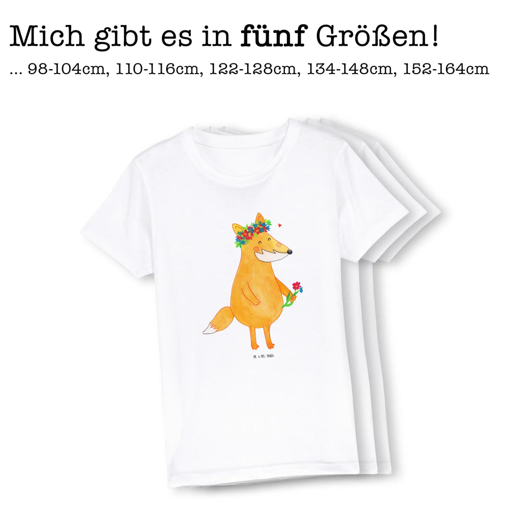 Organiczna koszulka dziecięca lis Kwiaty Kinder T-Shirt, Kinder T-Shirt Jungen, Kinder T-Shirt Mädchen, Fuchs, Blumen, Füchse, Motivation, Fuchsmädchen, Freundin, Freundinnen, Fox, Liebesbeweis, Selbstliebe, Blumenmädchen, Mich, Blume, Freude, Ich, Liebe