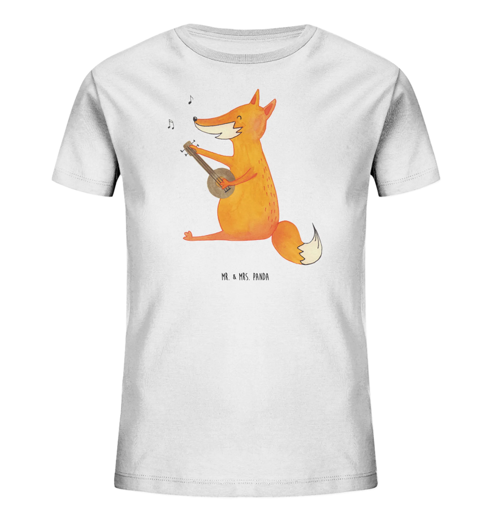 Organic Kinder T-Shirt Fuchs Gitarre Kinder T-Shirt, Kinder T-Shirt Mädchen, Kinder T-Shirt Jungen, Fuchs, Sänger, Musik Spruch, Geschenk Musiker, Gitarre, Musikerin, Füchse, Sängerin