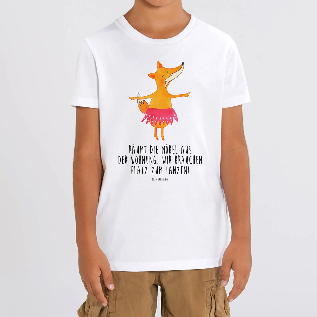 Organiczna koszulka dziecięca Lis baletnica Kinder T-Shirt Mädchen, Kinder T-Shirt Jungen, Kinder T-Shirt, Fuchs, Füchse, Ballett, Tänzerin, Füchsin, Ballerina, Geburtstag, Party, Tanzen, Fuchs Spruch, Einladung