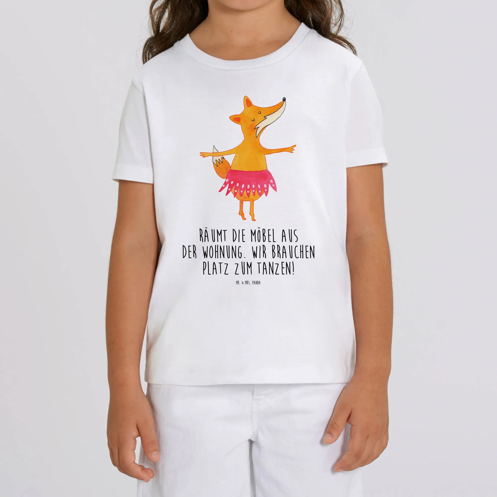 Organiczna koszulka dziecięca Lis baletnica Kinder T-Shirt Mädchen, Kinder T-Shirt Jungen, Kinder T-Shirt, Fuchs, Füchse, Ballett, Tänzerin, Füchsin, Ballerina, Geburtstag, Party, Tanzen, Fuchs Spruch, Einladung