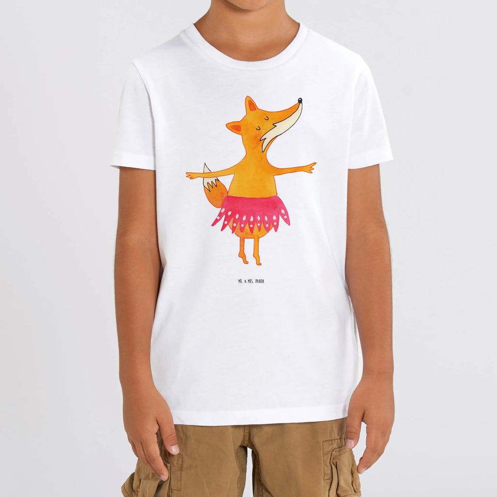 Organiczna koszulka dziecięca Lis baletnica Kinder T-Shirt Mädchen, Kinder T-Shirt Jungen, Kinder T-Shirt, Fuchs, Füchse, Ballett, Tänzerin, Füchsin, Ballerina, Geburtstag, Party, Tanzen, Fuchs Spruch, Einladung
