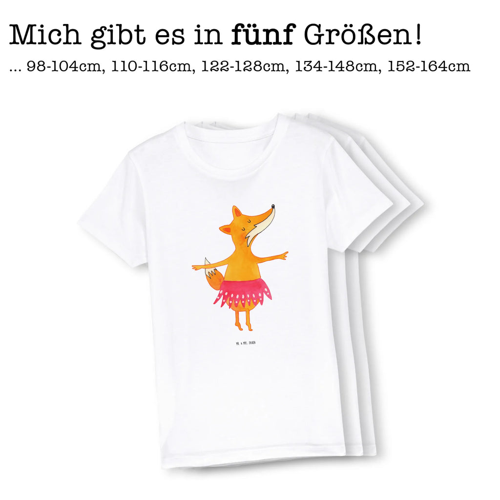 Organiczna koszulka dziecięca Lis baletnica Kinder T-Shirt Mädchen, Kinder T-Shirt Jungen, Kinder T-Shirt, Fuchs, Füchse, Ballett, Tänzerin, Füchsin, Ballerina, Geburtstag, Party, Tanzen, Fuchs Spruch, Einladung