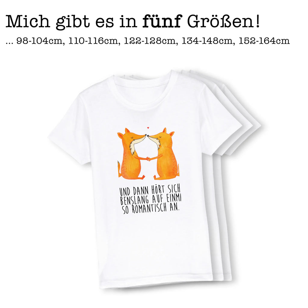 Organiczna koszulka dziecięca lisy miłość Kinder T-Shirt, Kinder T-Shirt Jungen, Kinder T-Shirt Mädchen, Fuchs, Liebesbeweis, Verlobte, Freund, Liebe, Partner, Füchse, Liebespaar, Freundin, Ehe, Paar, Ehefrau, Fox, Ehemann