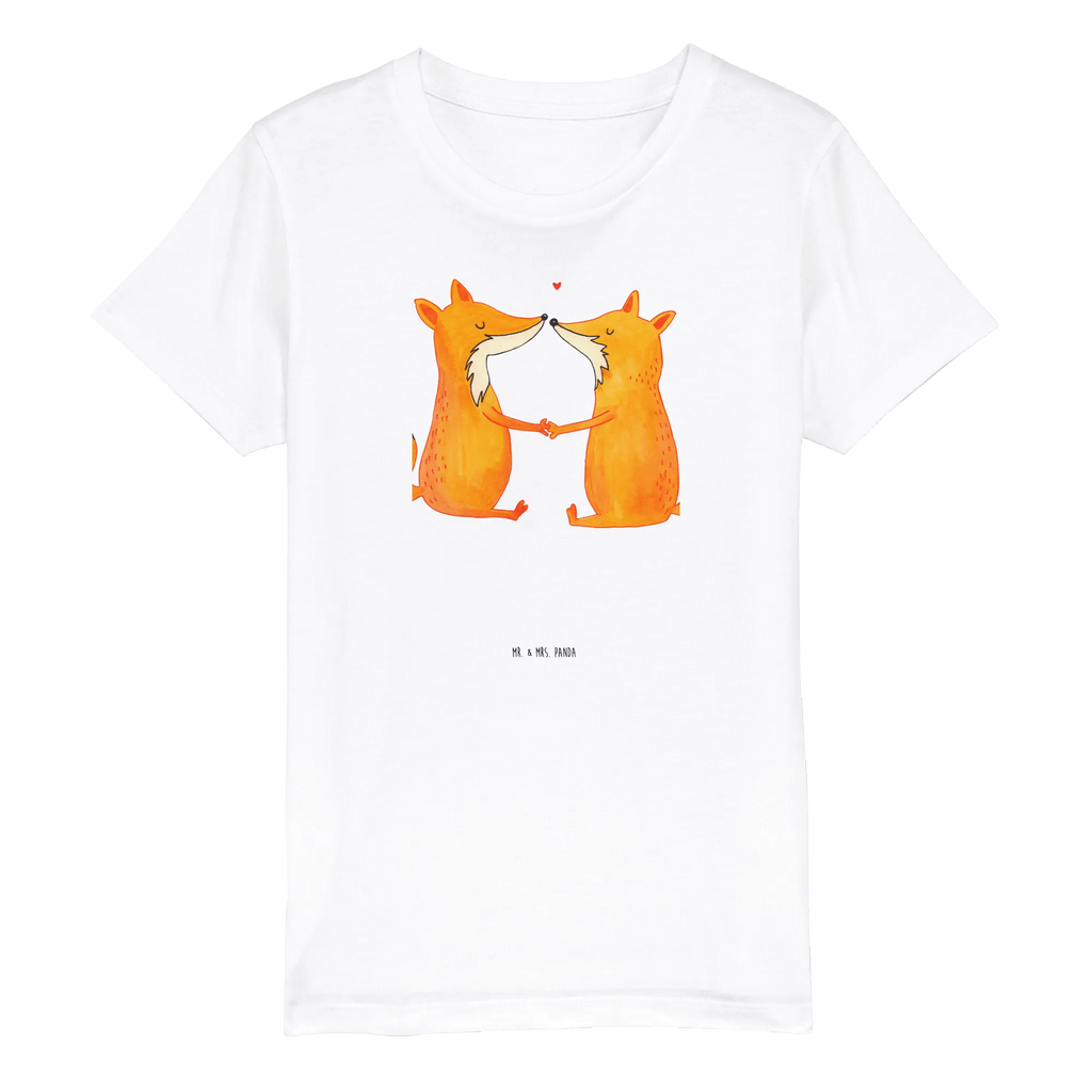 Organiczna koszulka dziecięca lisy miłość Kinder T-Shirt, Kinder T-Shirt Jungen, Kinder T-Shirt Mädchen, Fuchs, Liebesbeweis, Verlobte, Freund, Liebe, Partner, Füchse, Liebespaar, Freundin, Ehe, Paar, Ehefrau, Fox, Ehemann