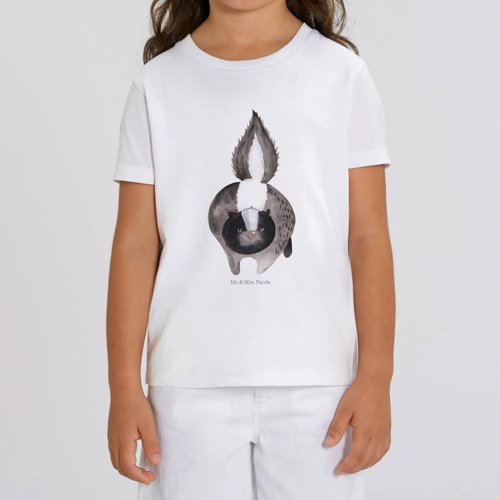 Organiczna koszulka dziecięca skunks atak Kinder T-Shirt Mädchen, Kinder T-Shirt Jungen, Kinder T-Shirt, Stinktier, Skunk, Stinki, Raubtier, Stinker, Wildtier, wütend, Drohung