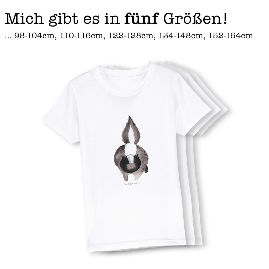 Organiczna koszulka dziecięca skunks atak Kinder T-Shirt Mädchen, Kinder T-Shirt Jungen, Kinder T-Shirt, Stinktier, Skunk, Stinki, Raubtier, Stinker, Wildtier, wütend, Drohung