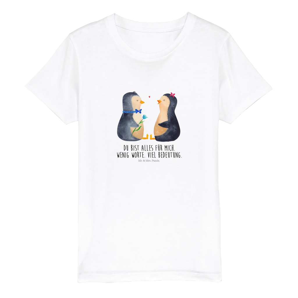 Organic Kinder T-Shirt Pinguin Pärchen Kinder T-Shirt Jungen, Kinder T-Shirt, Kinder T-Shirt Mädchen, Pinguin, Jahrestag, Liebesbeweis, Liebe, Hochzeitsgeschenk, Große Liebe, Liebespaar, Traumpaar, Hochzeit, Pinguine, Liebesgeschenk, Hochzeitstag, Verlobung