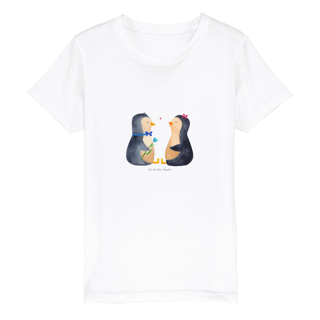 Organic Kinder T-Shirt Pinguin Pärchen Kinder T-Shirt Jungen, Kinder T-Shirt, Kinder T-Shirt Mädchen, Pinguin, Jahrestag, Liebesbeweis, Liebe, Hochzeitsgeschenk, Große Liebe, Liebespaar, Traumpaar, Hochzeit, Pinguine, Liebesgeschenk, Hochzeitstag, Verlobung