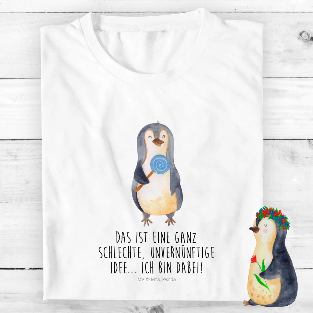 Organiczna koszulka dziecięca pingwin lizak Kinder T-Shirt Jungen, Kinder T-Shirt Mädchen, Kinder T-Shirt, Pinguin, Ganove, Rebell, Lolli, Süßigkeiten, Blödsinn, Pinguine, Rabauke, Spruch, Gauner