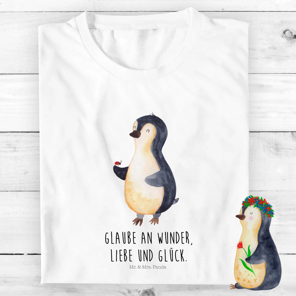 Organiczna koszulka dziecięca Pingwin biedronka Kinder T-Shirt Mädchen, Kinder T-Shirt Jungen, Kinder T-Shirt, Pinguin, Glück, Liebe, Marienkäfer, Pinguine, Wunder, Freude, Lebensfreude