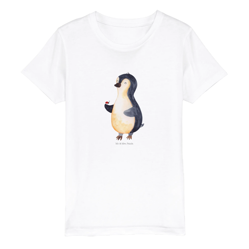 Organiczna koszulka dziecięca Pingwin biedronka Kinder T-Shirt Mädchen, Kinder T-Shirt Jungen, Kinder T-Shirt, Pinguin, Glück, Liebe, Marienkäfer, Pinguine, Wunder, Freude, Lebensfreude